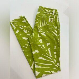 Michael Kors lime green and cream slim fitting jeans. Size 2. Great condition.